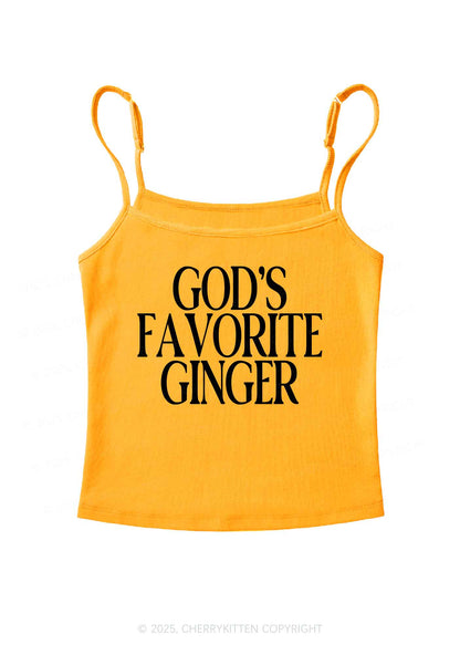 Gods Favorite Ginger Y2K Spaghetti Strap Cami Cherrykitten