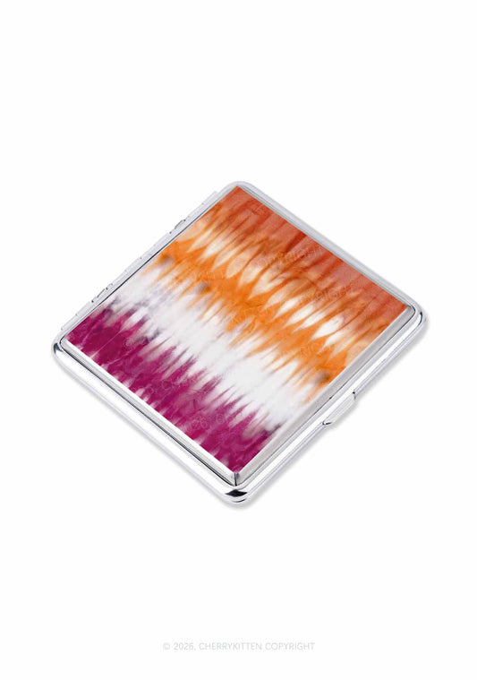 Lesbian Tie Dye Pride Y2K Cigarette Case Cherrykitten