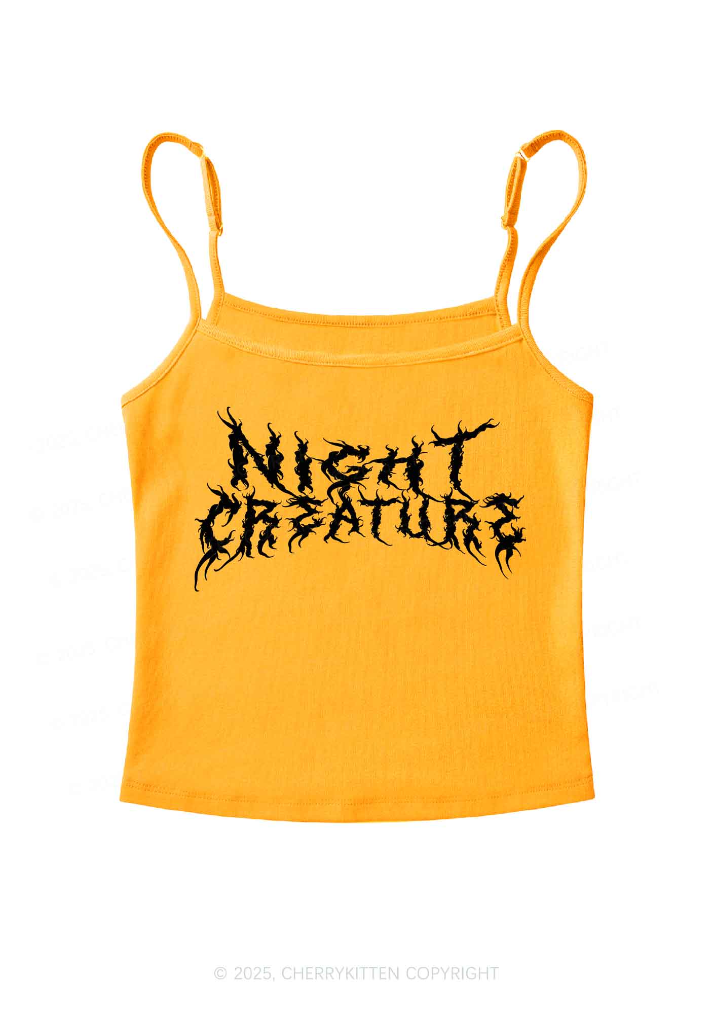 Night Creature Y2K Spaghetti Strap Cami Cherrykitten
