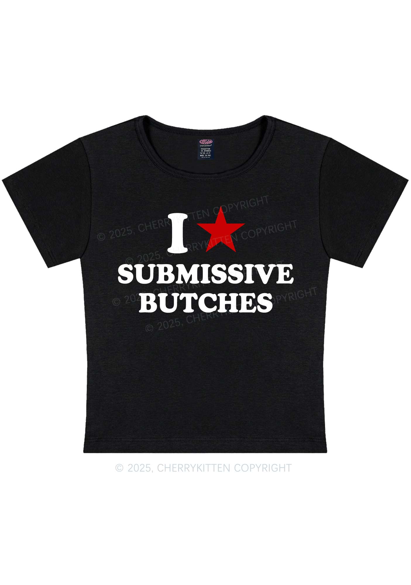 I Love S Butches Y2K Baby Tee Cherrykitten