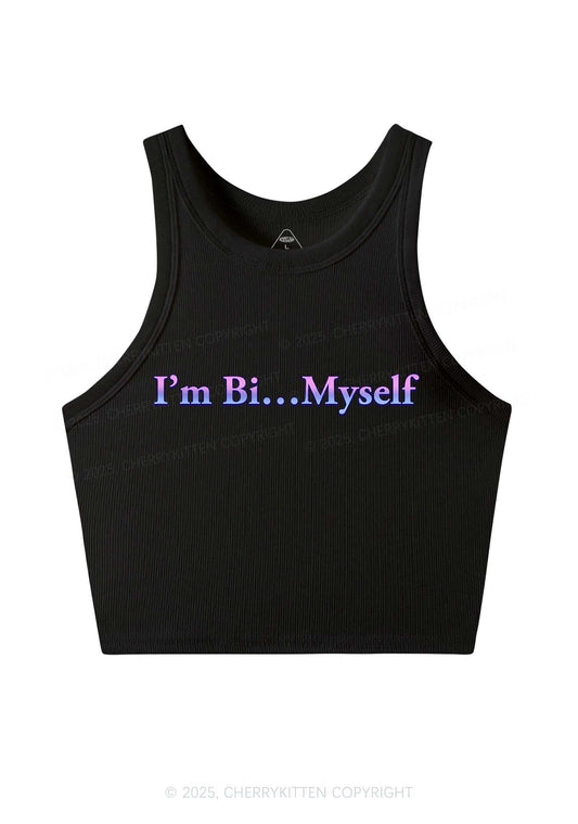 Im Bi Myself Pride Y2K Crop Tank Top Cherrykitten