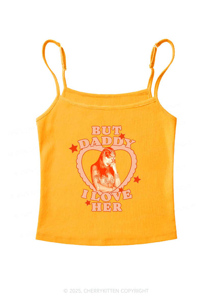 Daddy Love Heart TS Y2K Spaghetti Strap Cami Cherrykitten