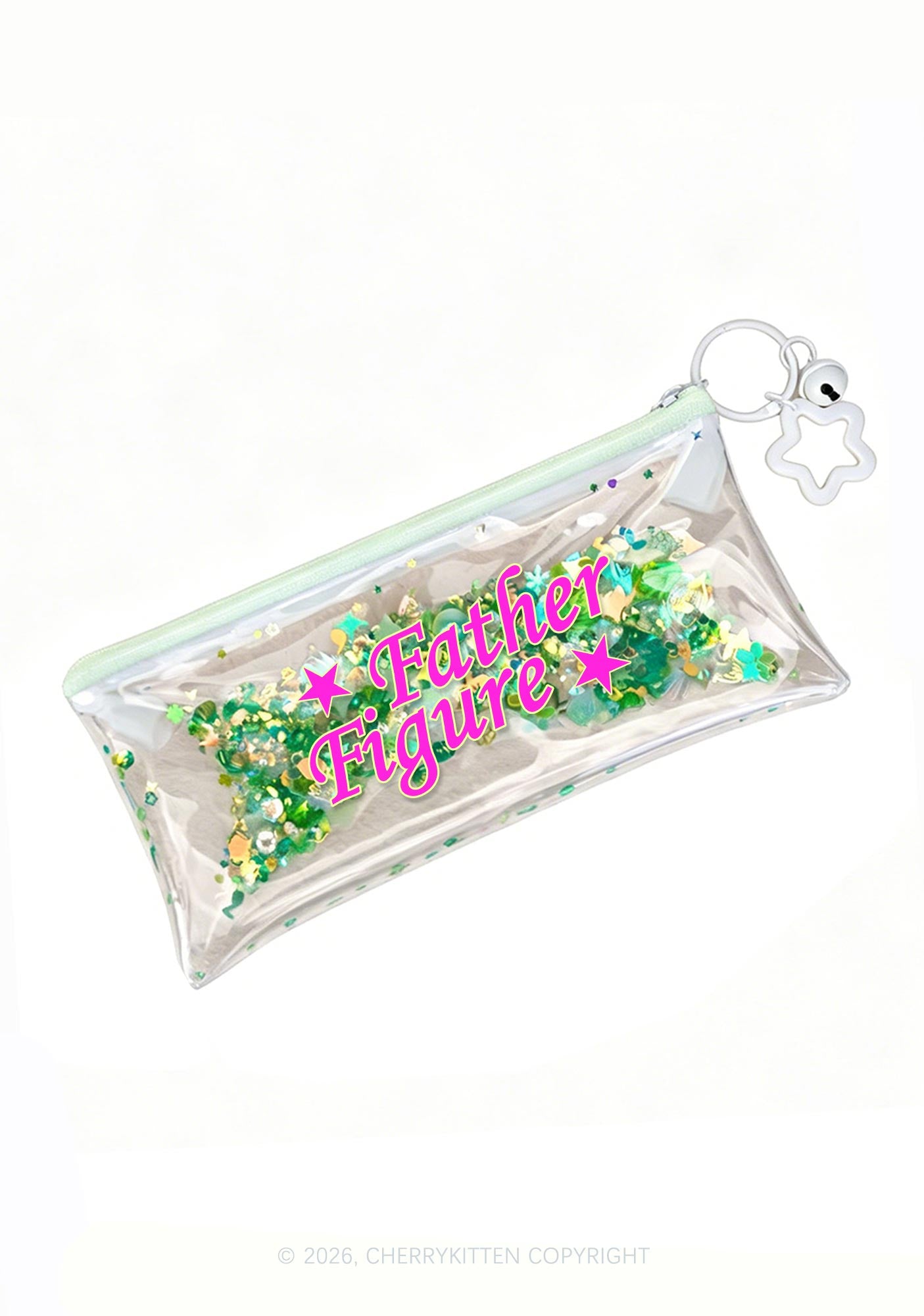 Father Figure Y2K Quicksand Transparent Pencil Pouch Cherrykitten