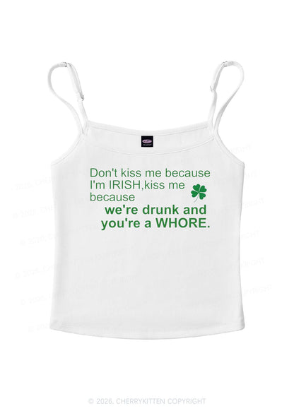 Drunk And Hore St Patricks Y2K Spaghetti Strap Cami Cherrykitten