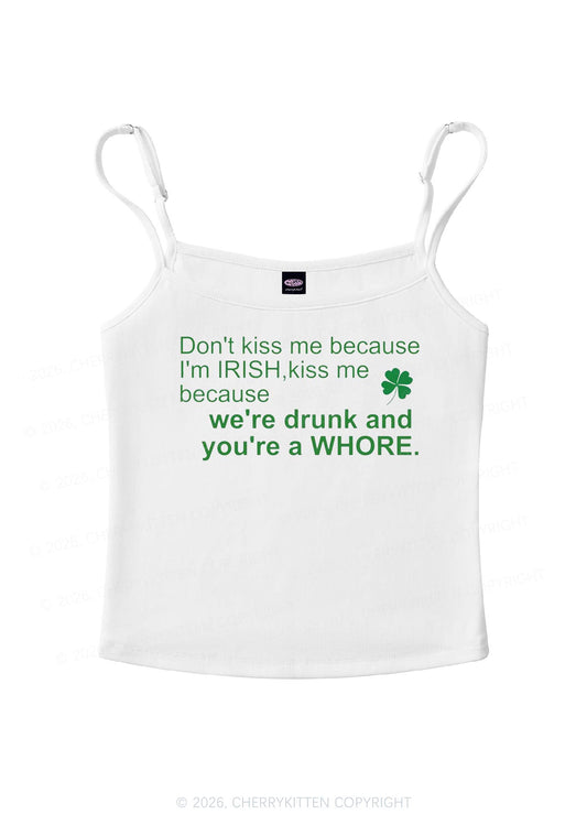 Drunk And Hore St Patricks Y2K Spaghetti Strap Cami Cherrykitten