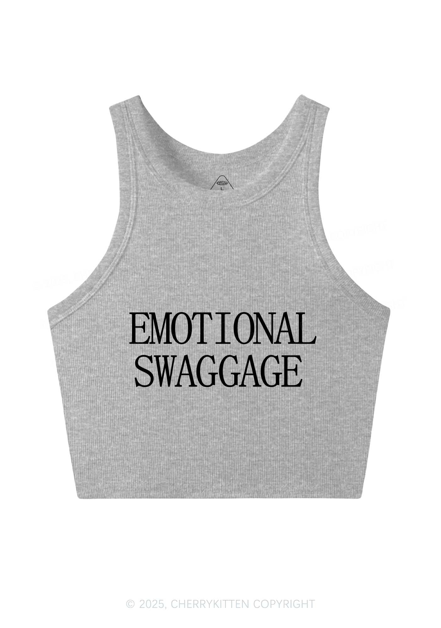 Emotional Swaggage Y2K Crop Tank Top Cherrykitten