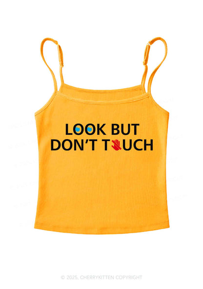 Look Dont Touch Y2K Spaghetti Strap Cami Cherrykitten
