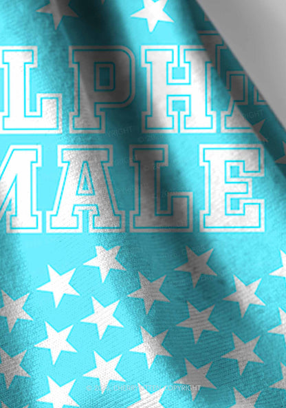 Mint Green Alpha Male Y2K Print Headband Cherrykitten