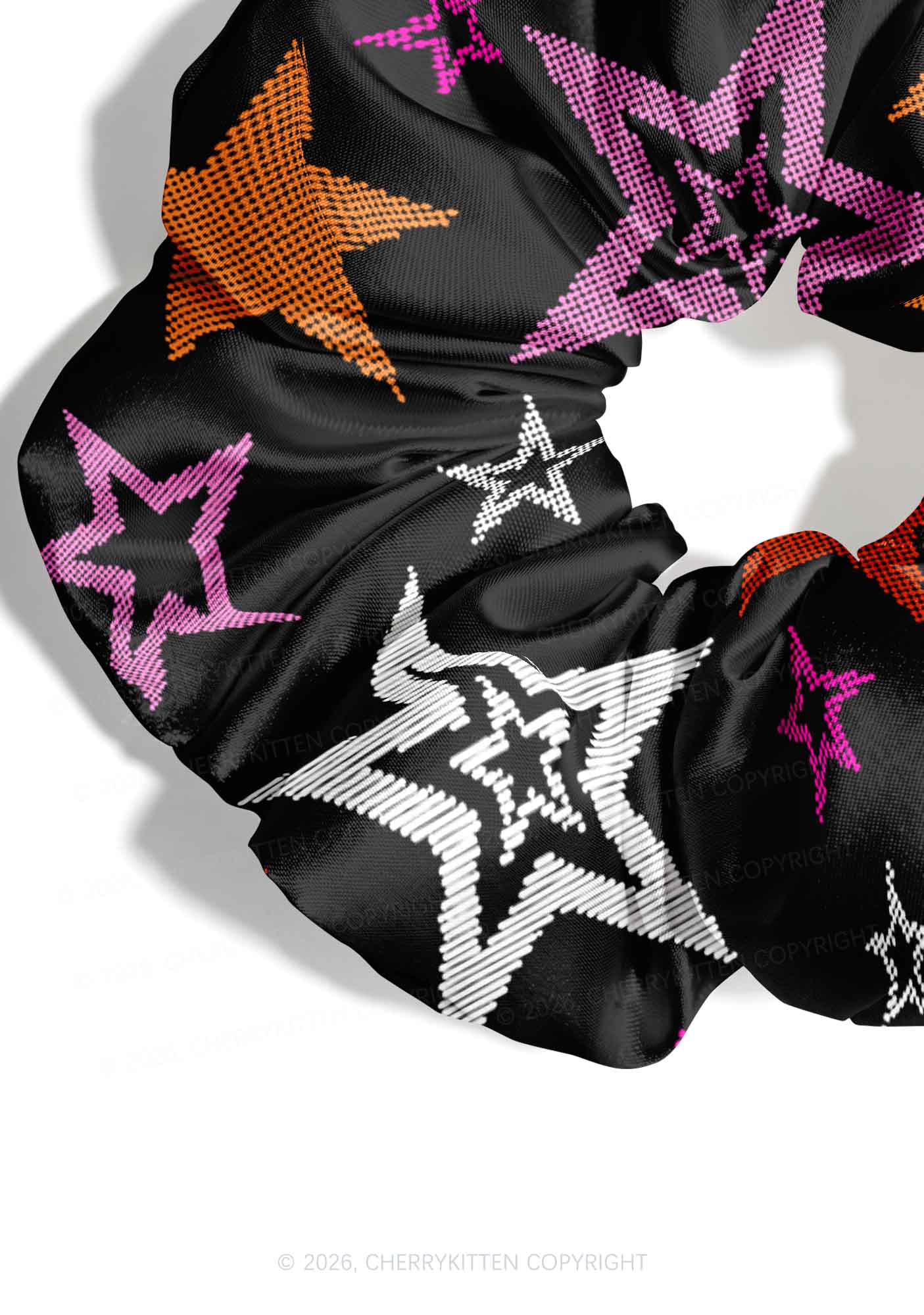 Lesbian Star Pride Y2K Hair Scrunchie Cherrykitten
