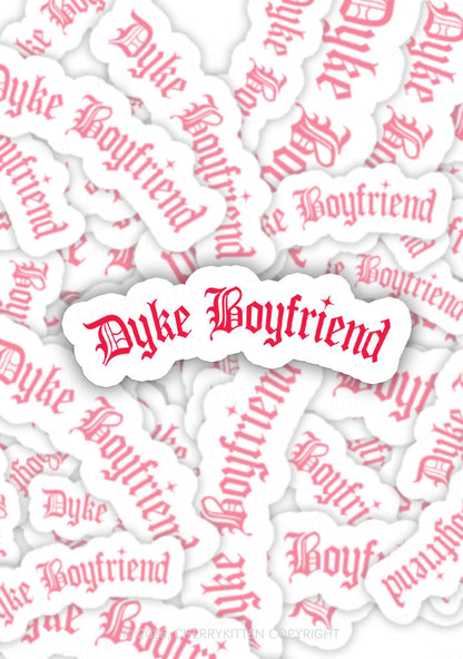 Dyke Boyfriend Pride 1pc Y2K Sticker Cherrykitten