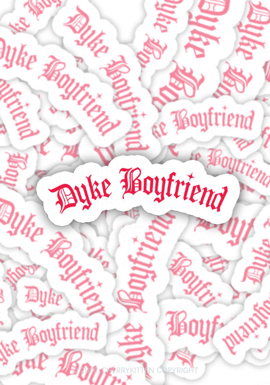 Dyke Boyfriend Pride 1pc Y2K Sticker Cherrykitten