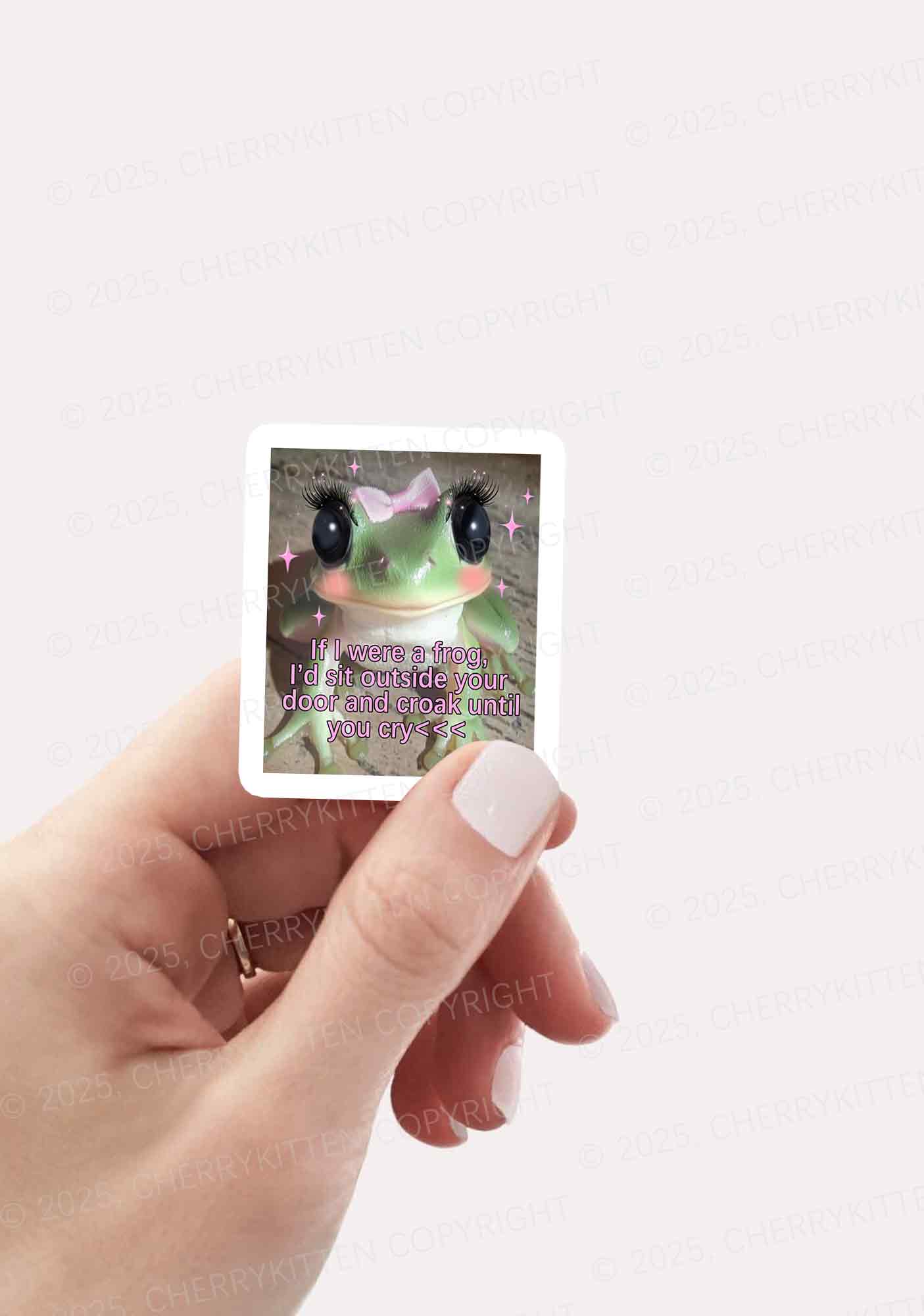 If I Were Frog 1Pc Y2K Sticker Cherrykitten