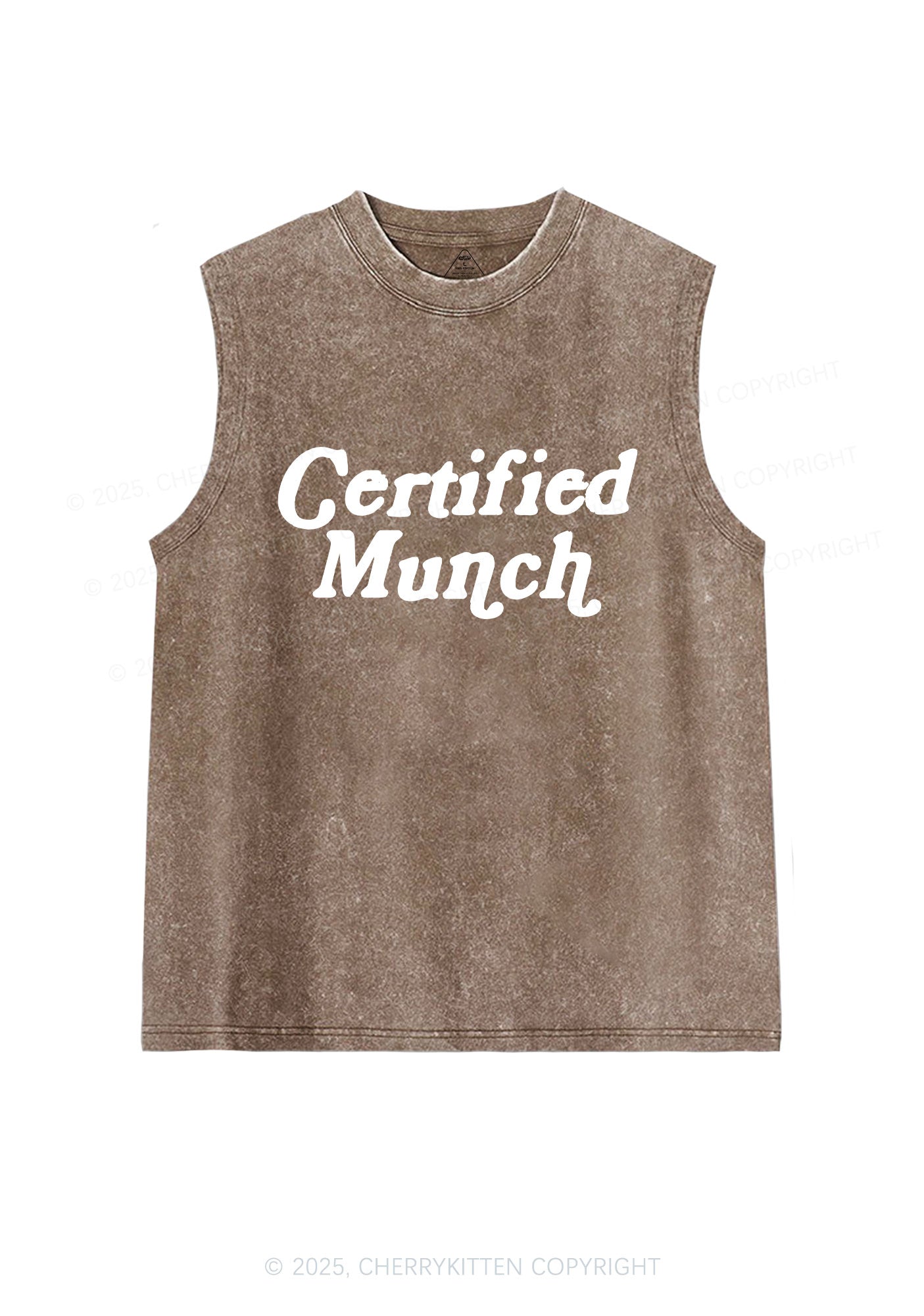 Certified Munch Y2K Washed Muscle Tank Cherrykitten