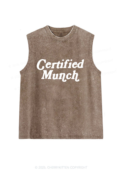 Certified Munch Y2K Washed Muscle Tank Cherrykitten