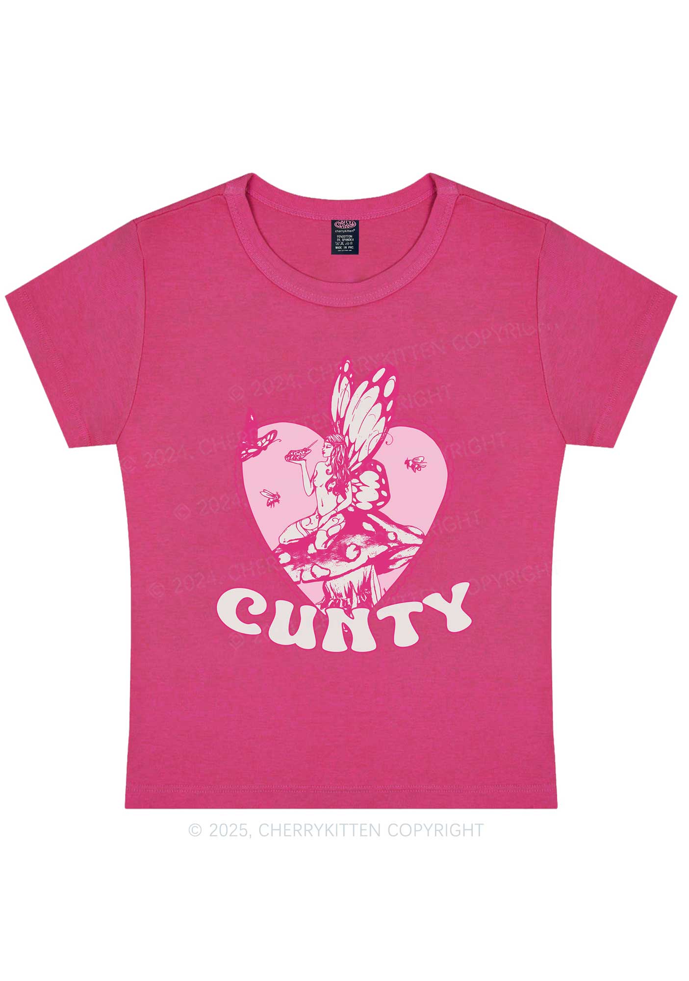 Butterfly Cxnty Y2K Baby Tee Cherrykitten