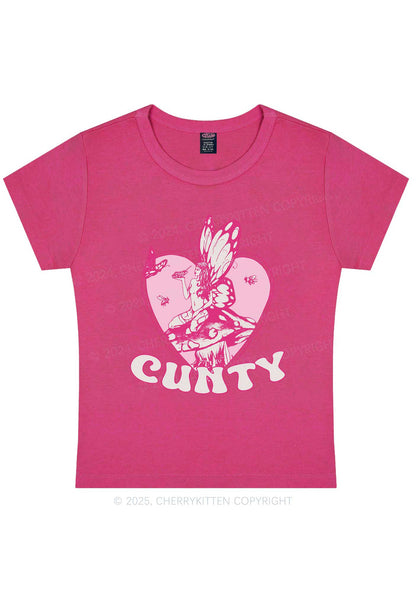 Butterfly Cxnty Y2K Baby Tee Cherrykitten