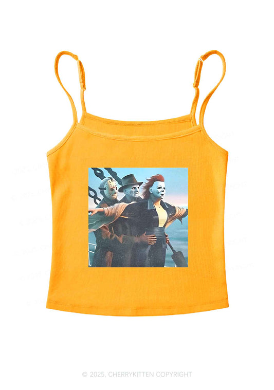 Halloween Horror Characters Y2K Spaghetti Strap Cami Cherrykitten
