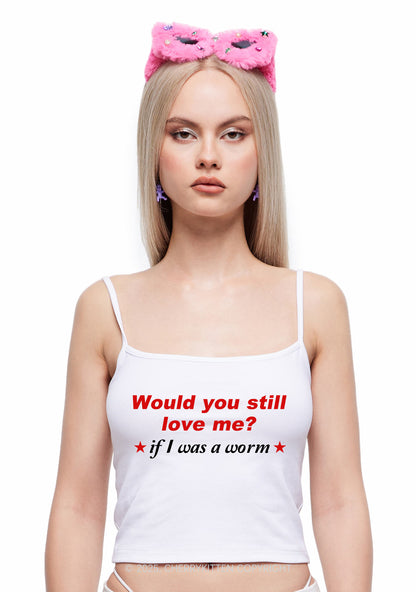 Would You Love Me Y2K Spaghetti Strap Cami Cherrykitten