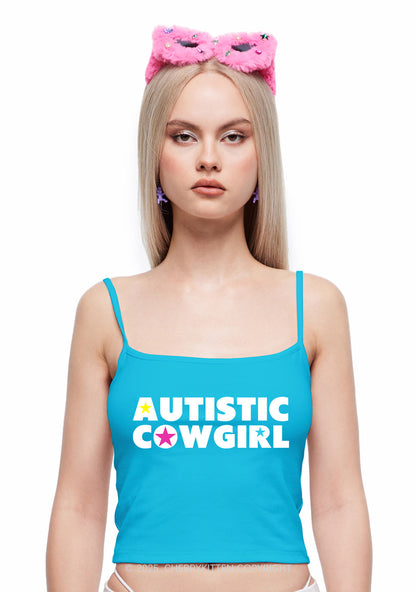 Autistic Cowgirl Y2K Spaghetti Strap Cami Cherrykitten