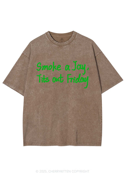 Smoke A Jay Y2K Shirts Washed Tee Cherrykitten
