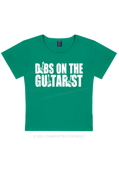 Dibs On The Guitarist Y2K Baby Tee Cherrykitten