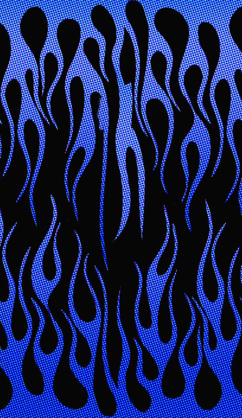 Royal Blue Flame Y2K Phone Case Cherrykitten