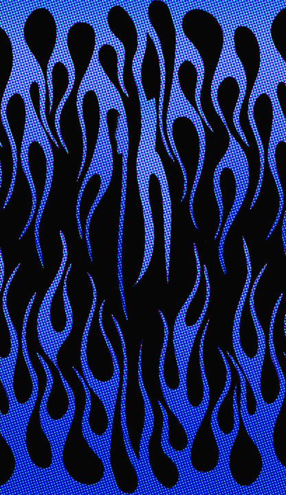 Royal Blue Flame Y2K Phone Case Cherrykitten