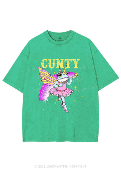 Cxxty Fairy Frog Y2K Shirts Washed Tee Cherrykitten