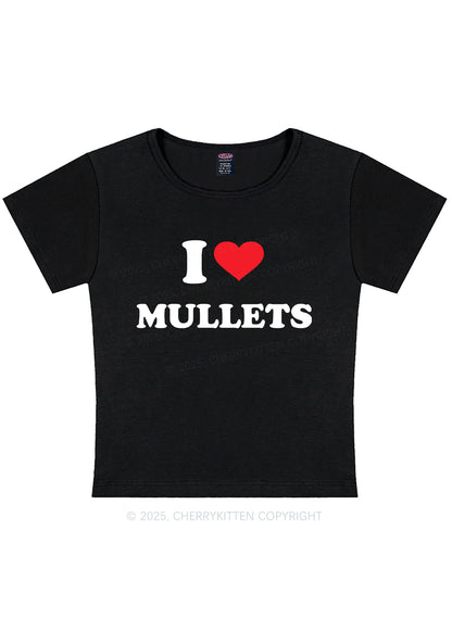 I Love Mullets Y2K Baby Tee Cherrykitten