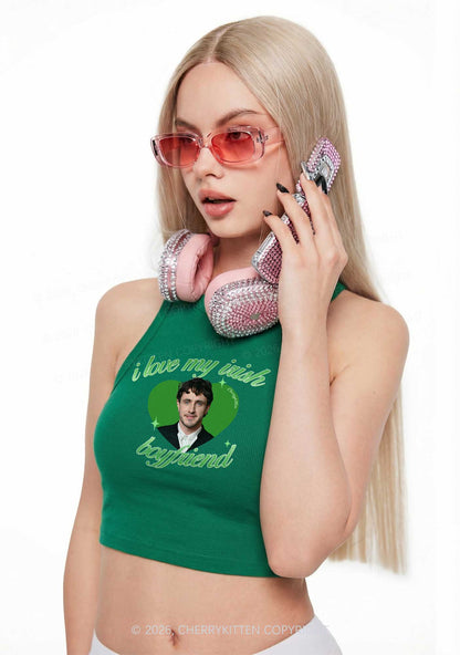 Custom Love My Irish Boyfriend St Patricks Y2K Crop Tank Top Cherrykitten