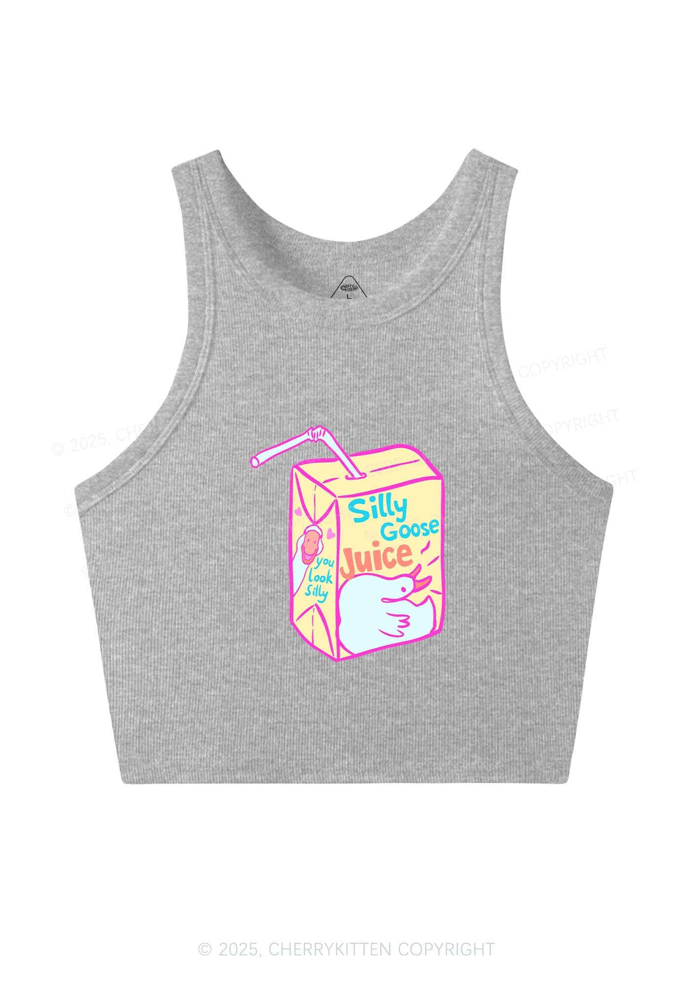 Look Silly Goose Juice Y2K Crop Tank Top Cherrykitten