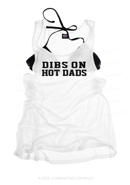 Dibs On Hot Dads Y2K Sheer Boyfriend Tank Cherrykitten