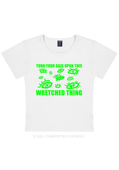 Turn Your Gaze Upon This Y2K Baby Tee Cherrykitten
