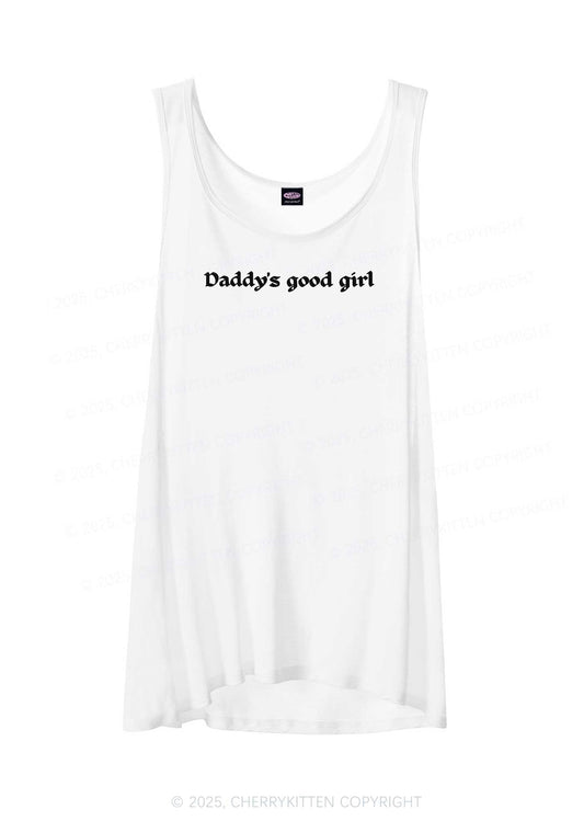 Daddys Good Girl Y2K Sheer Boyfriend Tank Cherrykitten