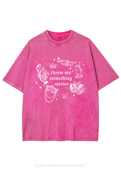 Throw Me Something Mister Y2K Shirts Washed Tee Cherrykitten