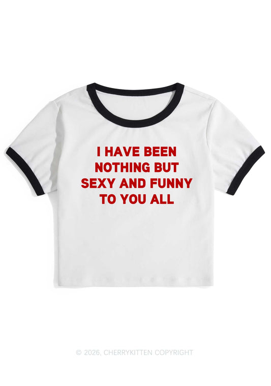 I Have Been Funny Y2K Ringer Tee Cherrykitten
