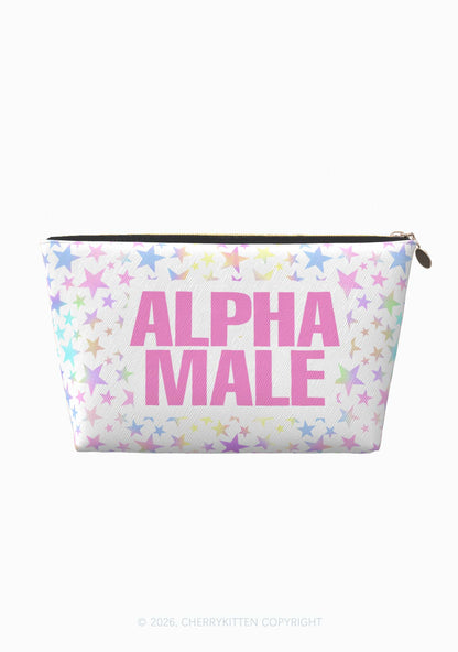 Pastel Star Alpha Male Y2K Makeup Bag Cherrykitten