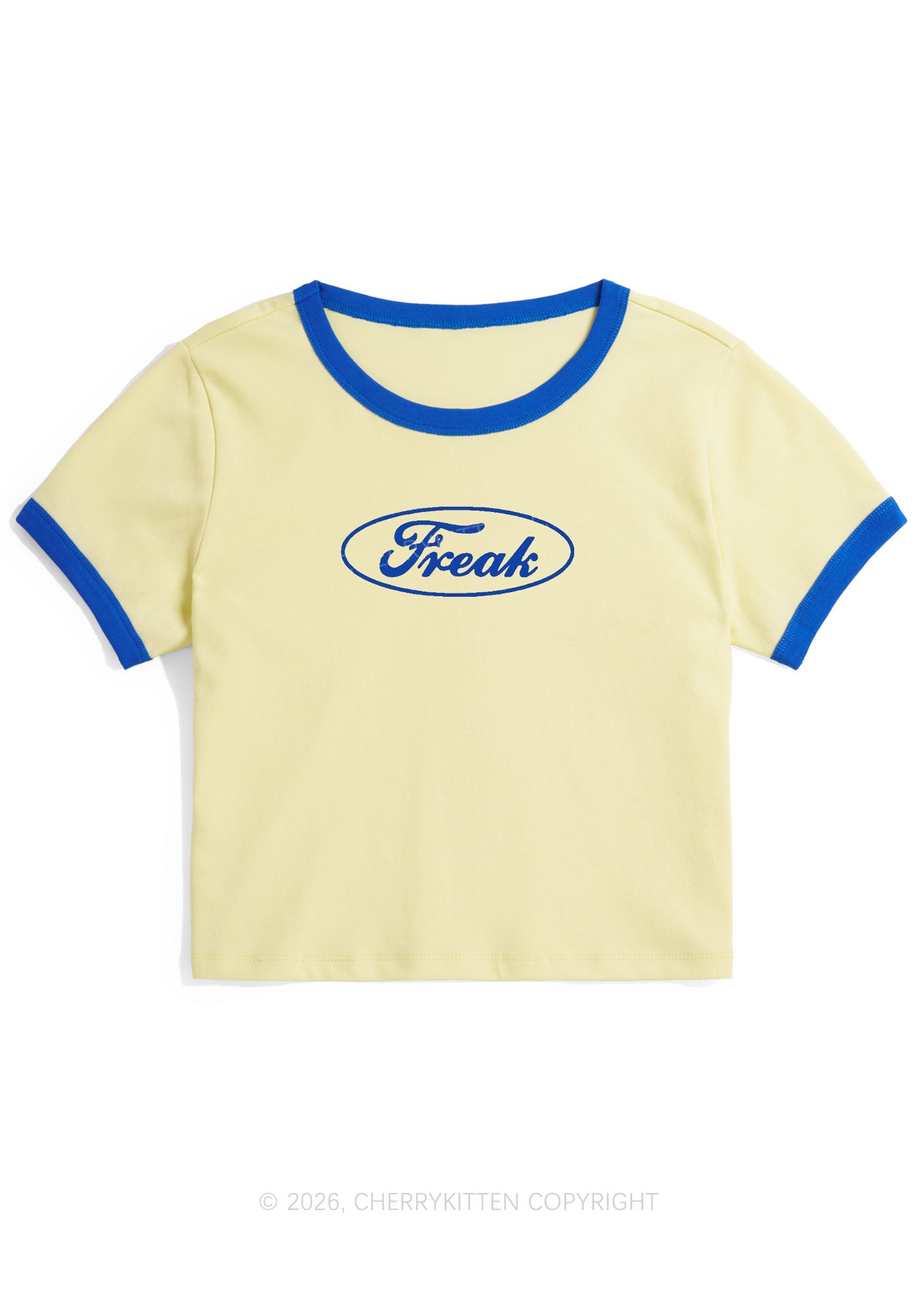 Oval Freak Y2K Ringer Tee Cherrykitten