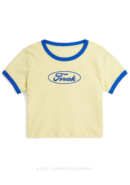 Oval Freak Y2K Ringer Tee Cherrykitten