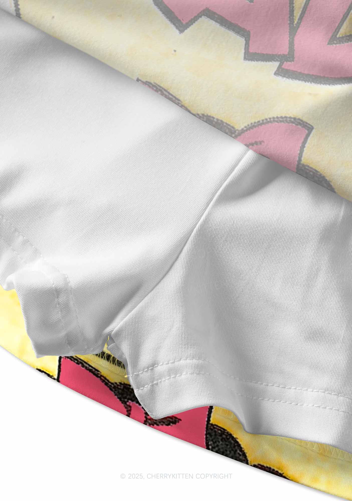Call Daddy Y2K Print Mini Skirt Cherrykitten