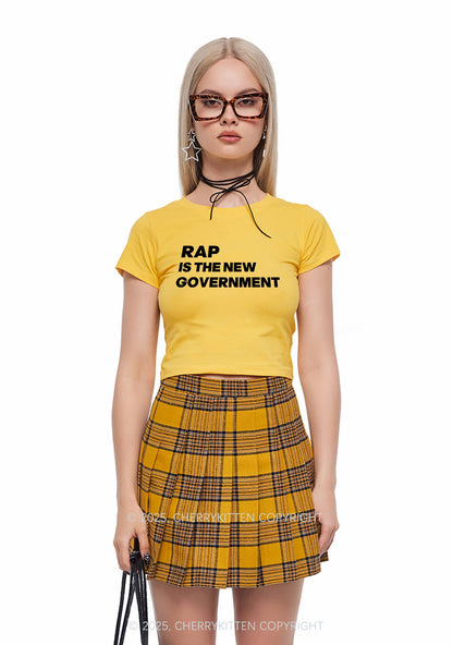 Rap Government Y2K Baby Tee Cherrykitten