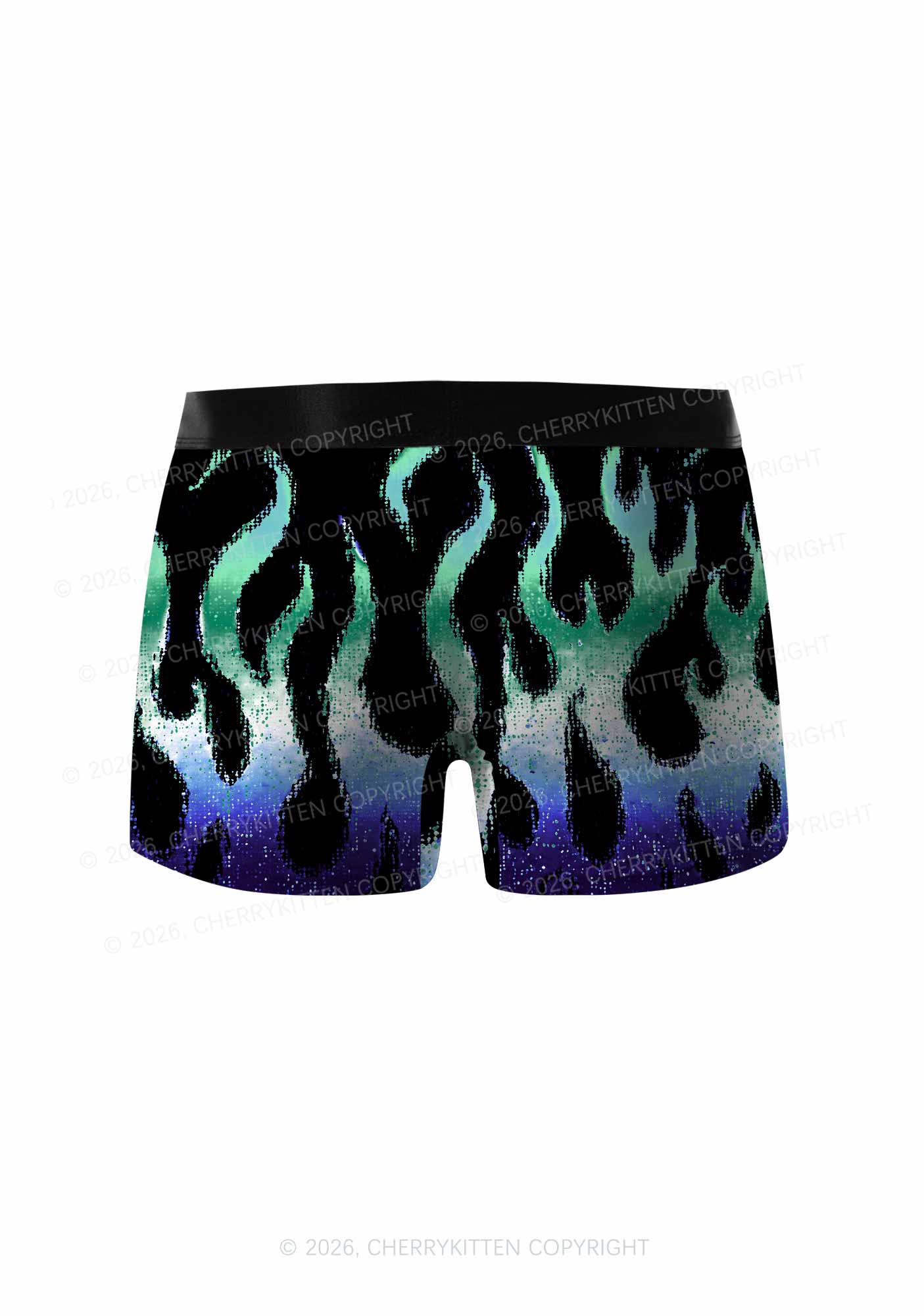 Gay Flame Pride Y2K Print Men Boxer Briefs Cherrykitten
