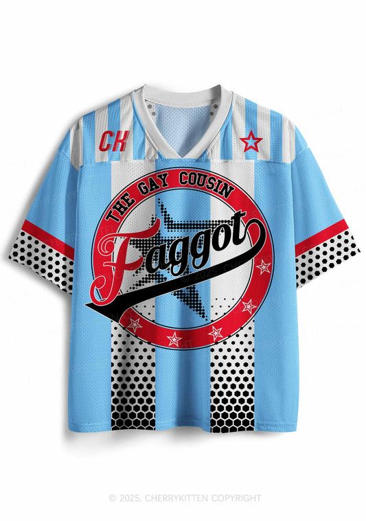 Custom Gay Cousin Faggot Pride Y2K Sport Jersey Shirts Cherrykitten