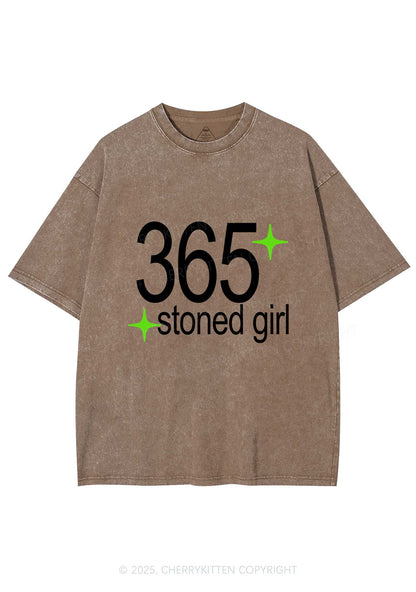 Stoned Girl Y2K Shirts Washed Tee Cherrykitten