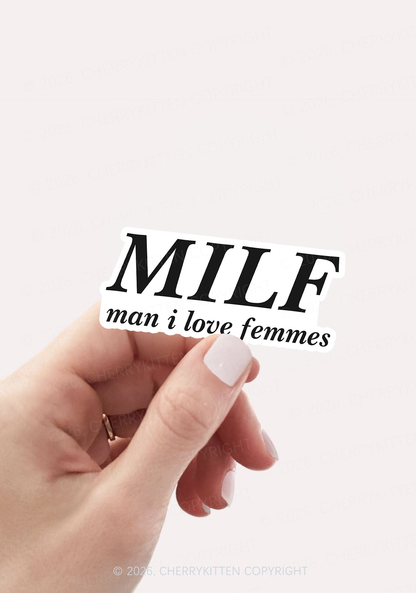 Man I Love Femme Pride 1Pc Y2K Sticker Cherrykitten