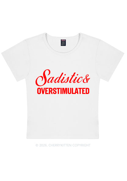 Sadistic Overstimulated Y2K Baby Tee Cherrykitten