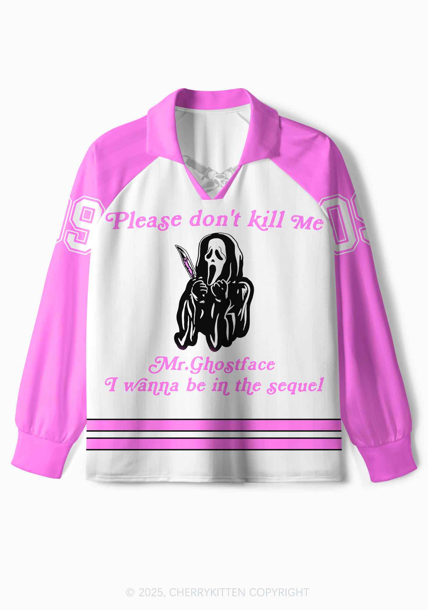 Custom Halloween Dont Kill Me Y2K Long Sleeve Sport Jersey Shirts Cherrykitten