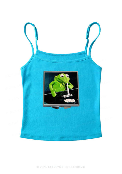 Special Cola Frog Y2K Spaghetti Strap Cami Cherrykitten