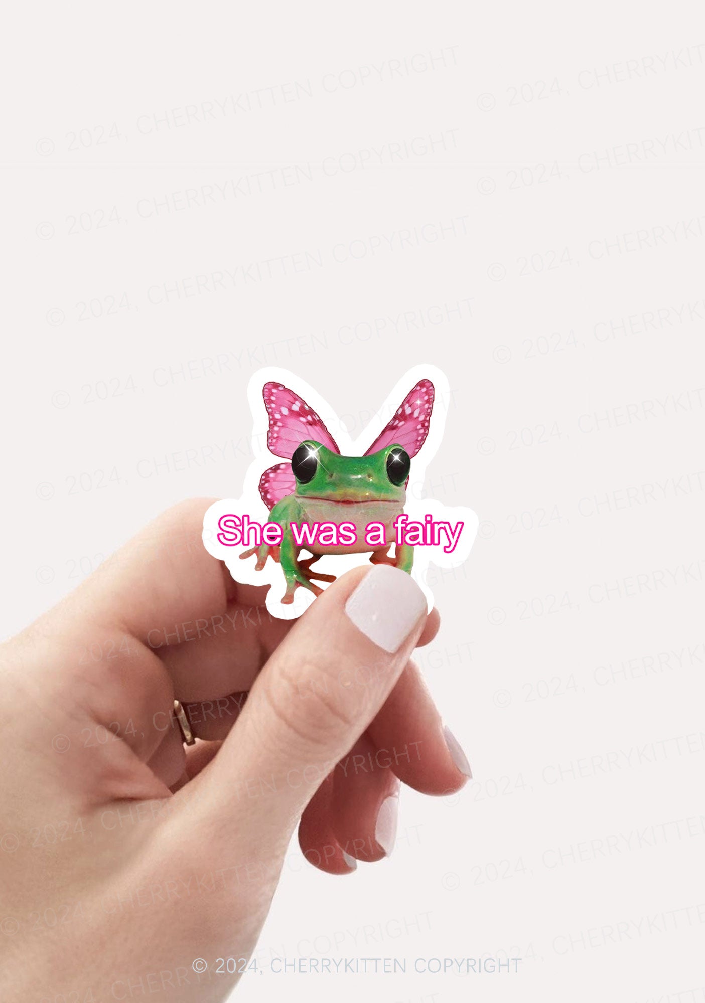 Fairy Frog 1Pc Y2K Sticker Cherrykitten