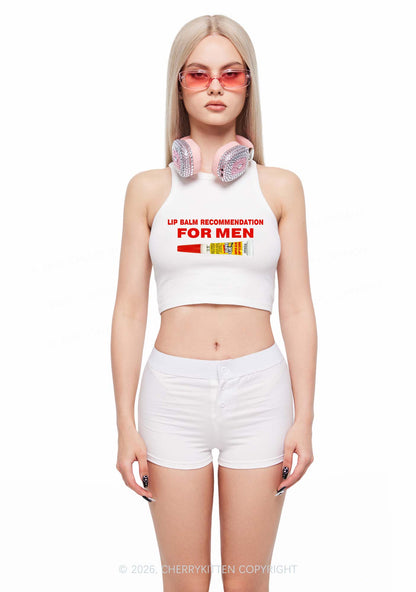 Lip Balm Recommendation For Men Y2K Crop Tank Top Cherrykitten